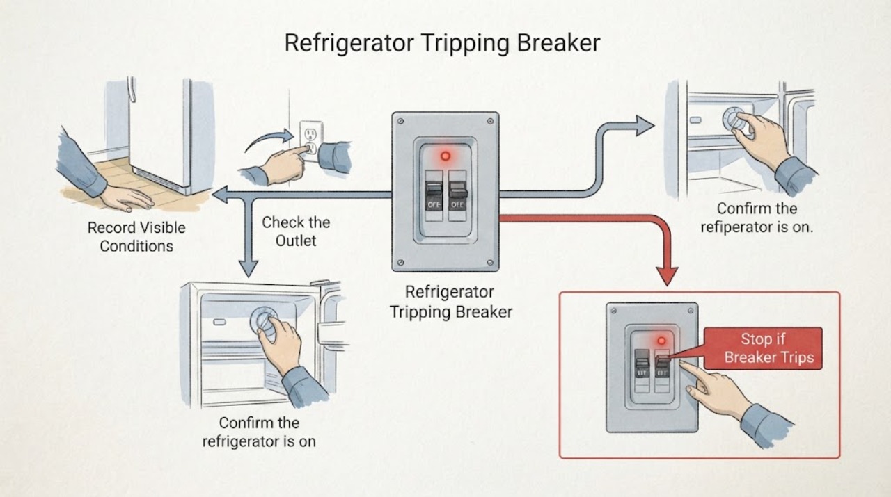 Refrigerator Tripping Breaker
