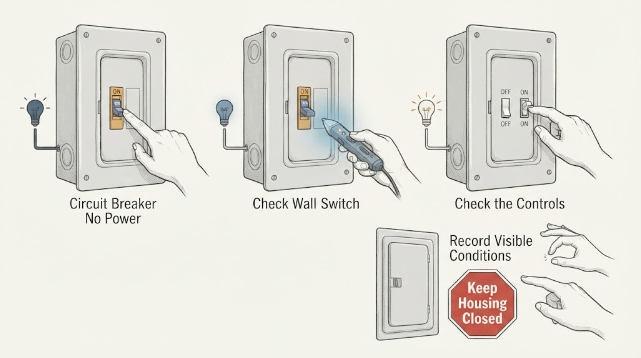 Circuit Breaker No Power