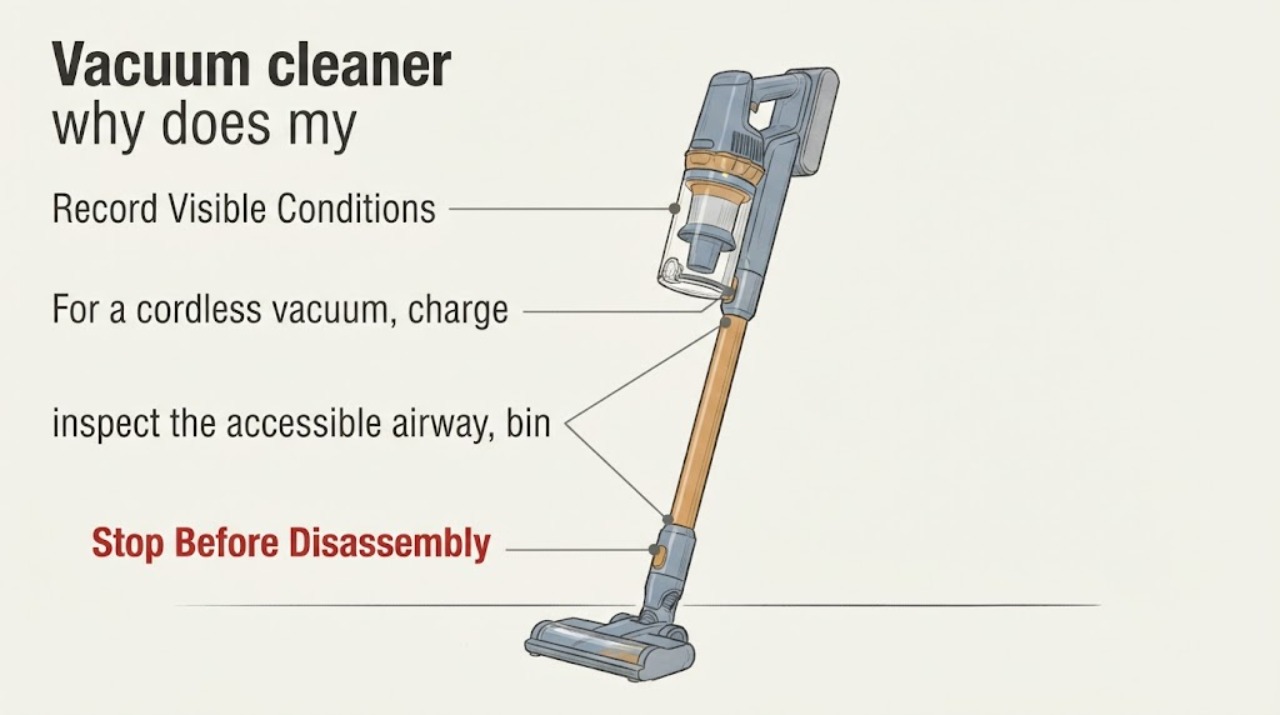 Vacuum cleaner why does my