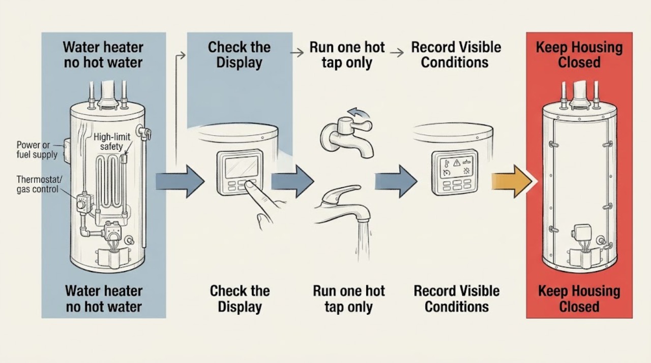 Water heater no hot water