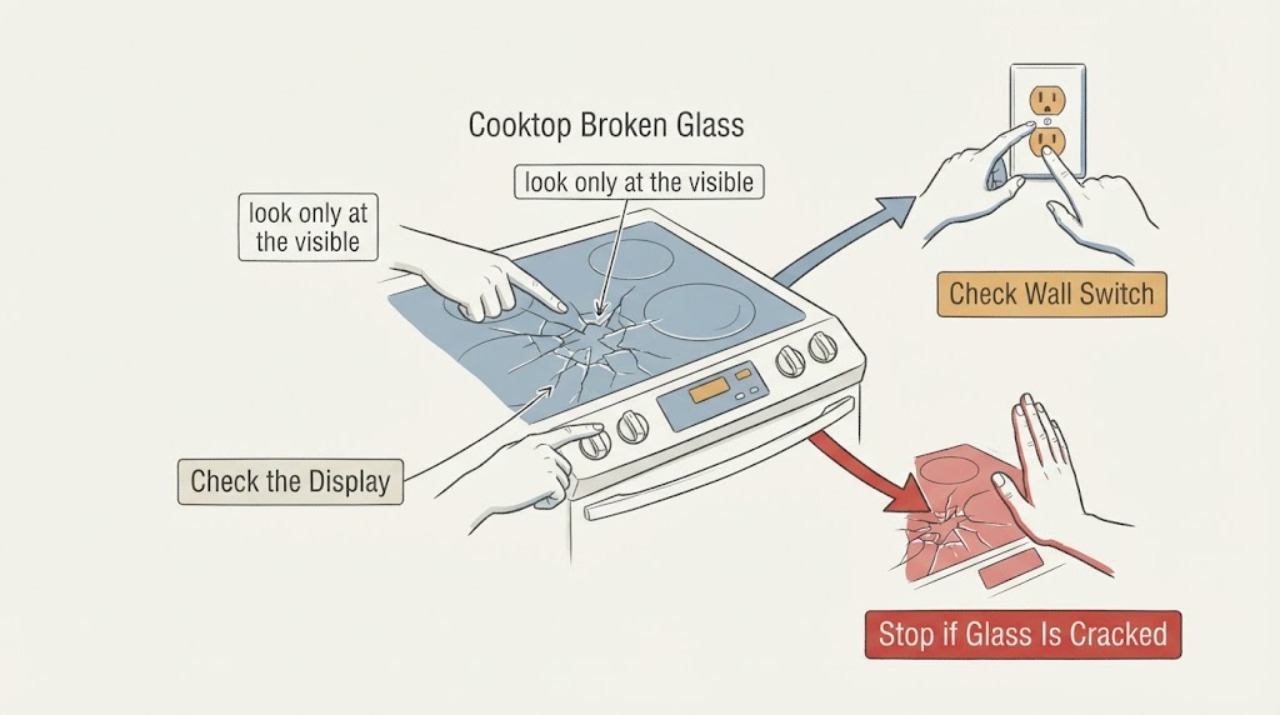 Cooktop Broken Glass