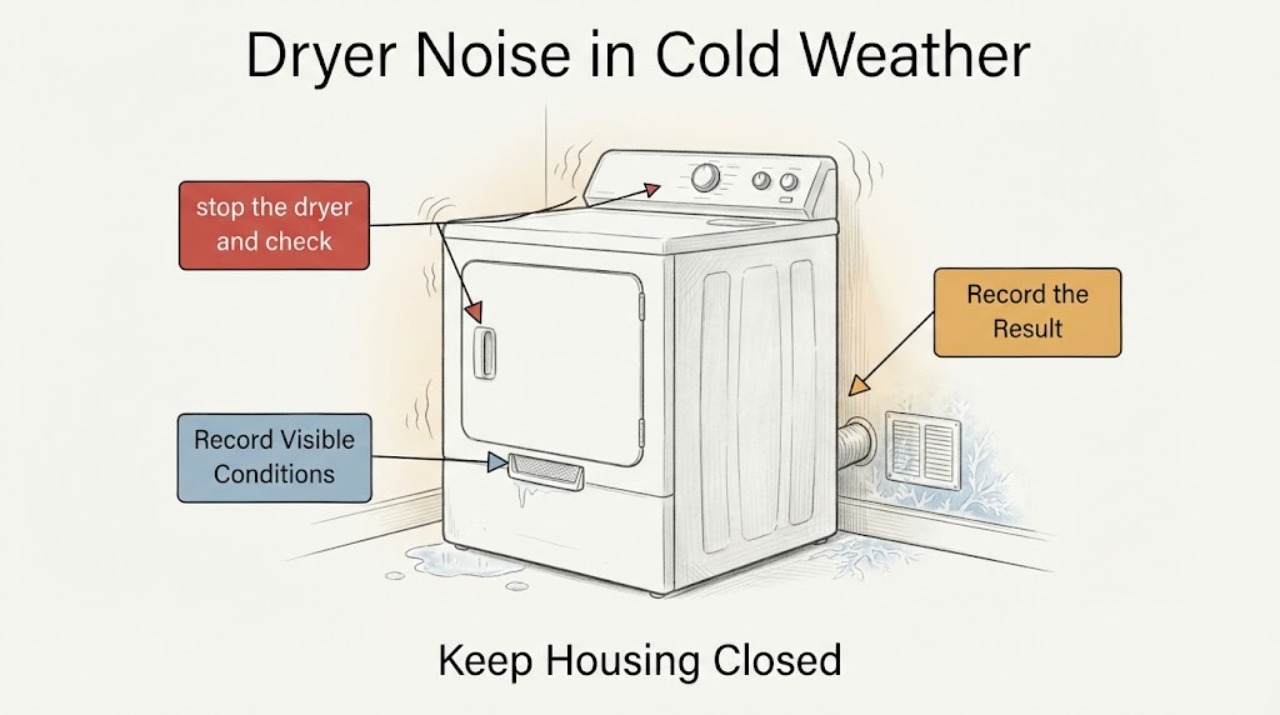 Dryer Noise in Cold Weather
