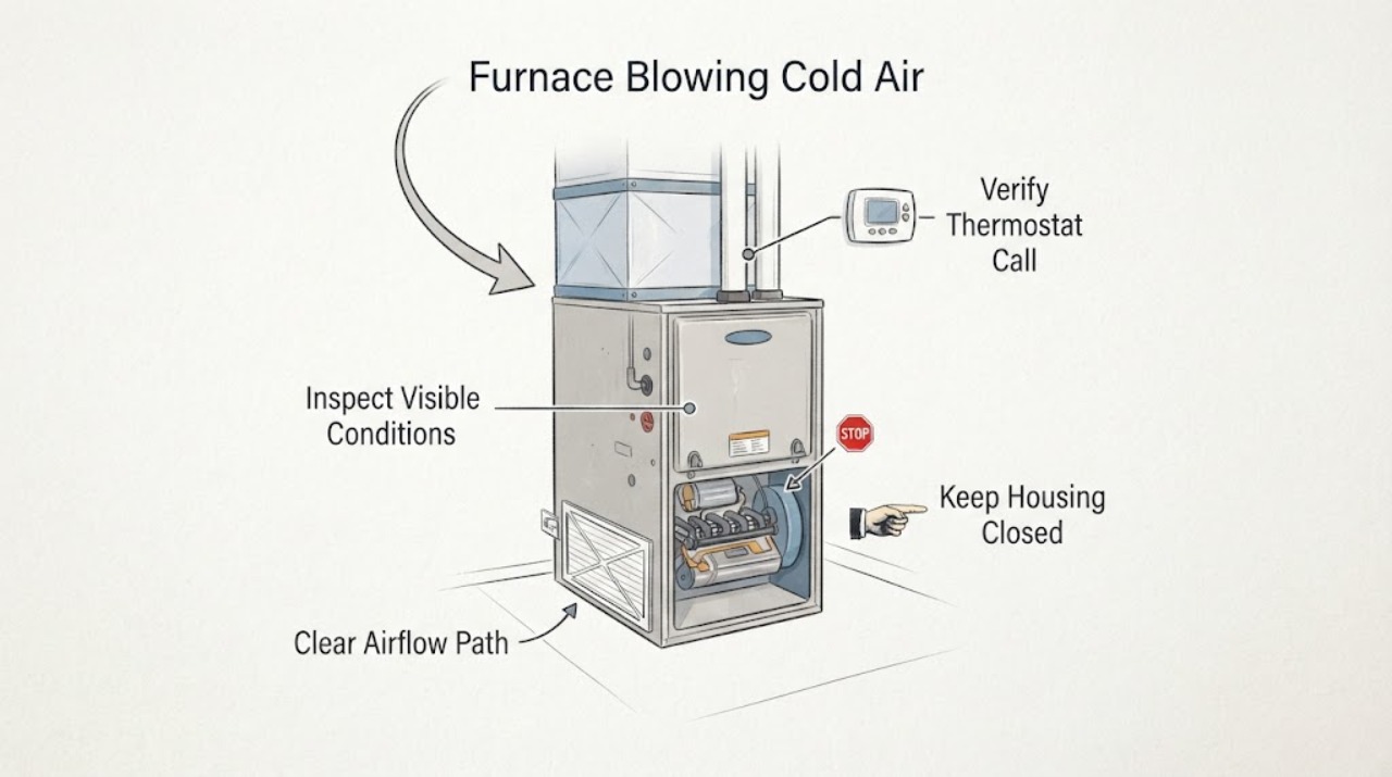 Furnace Blowing Cold Air