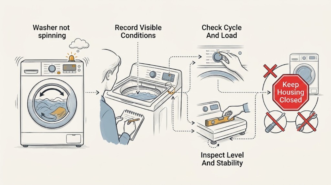 Washer not spinning