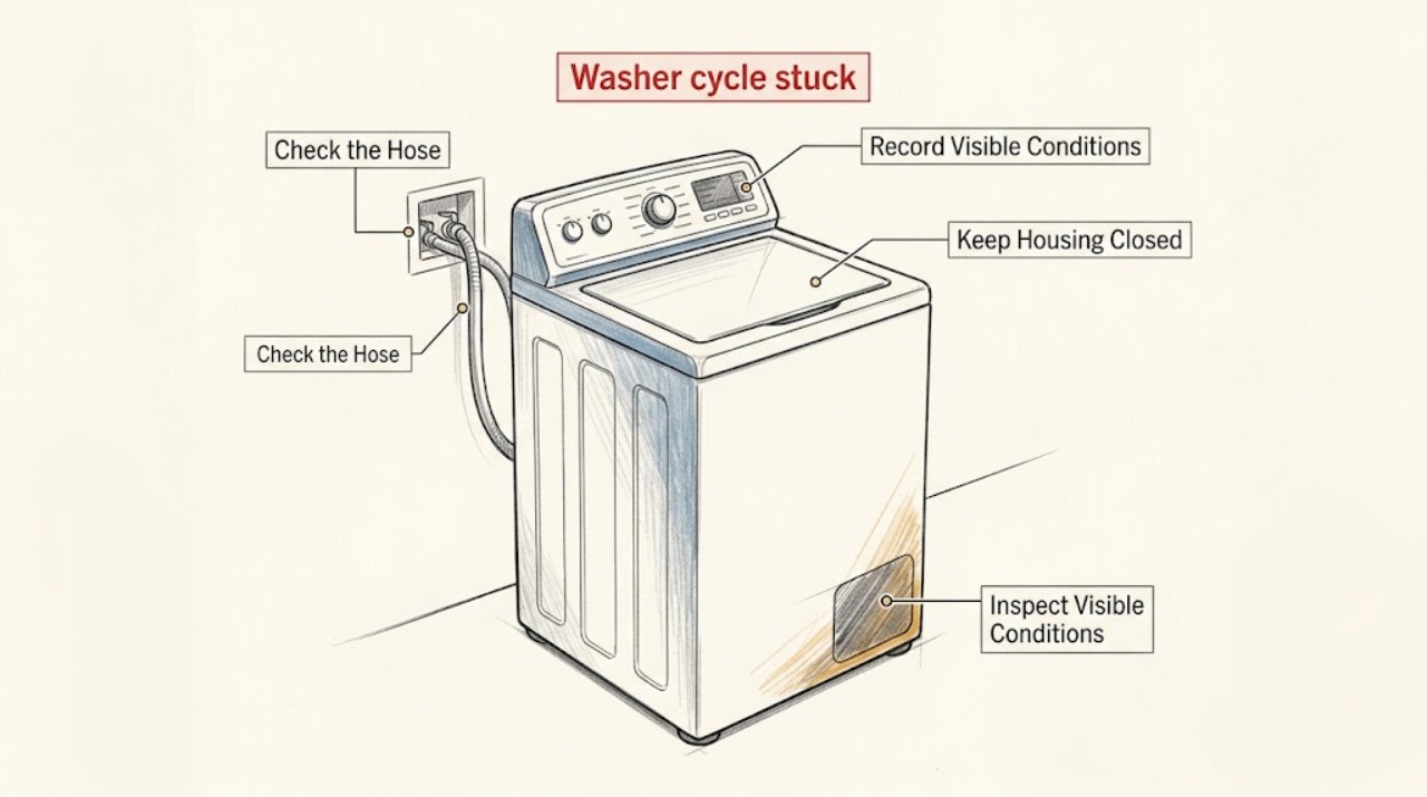 Washer cycle stuck