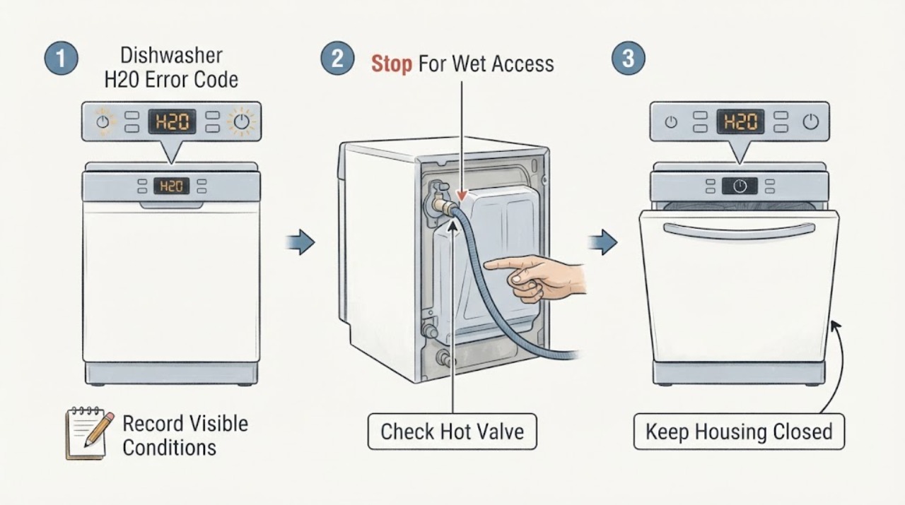 Dishwasher H20 Error Code