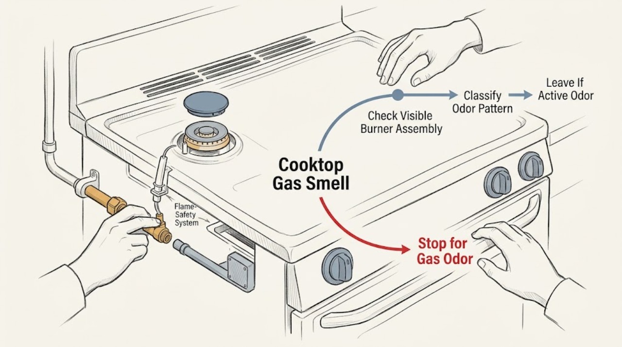 Cooktop Gas Smell