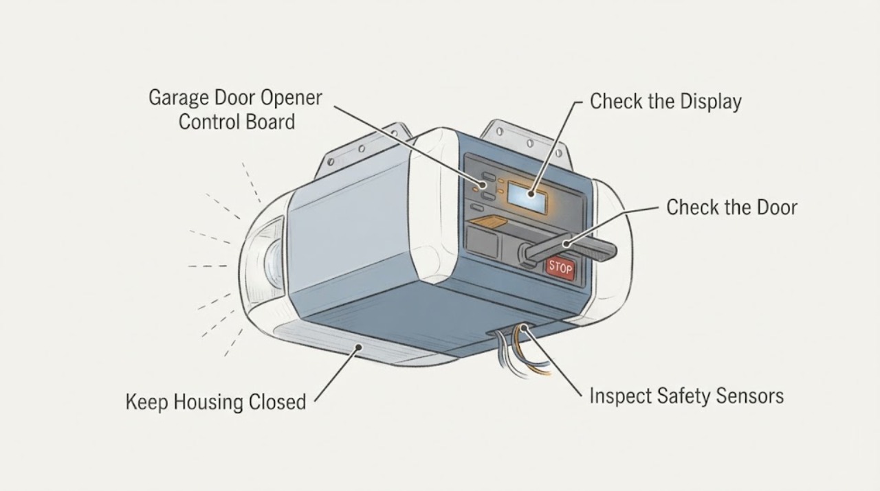 Garage Door Opener Control Board