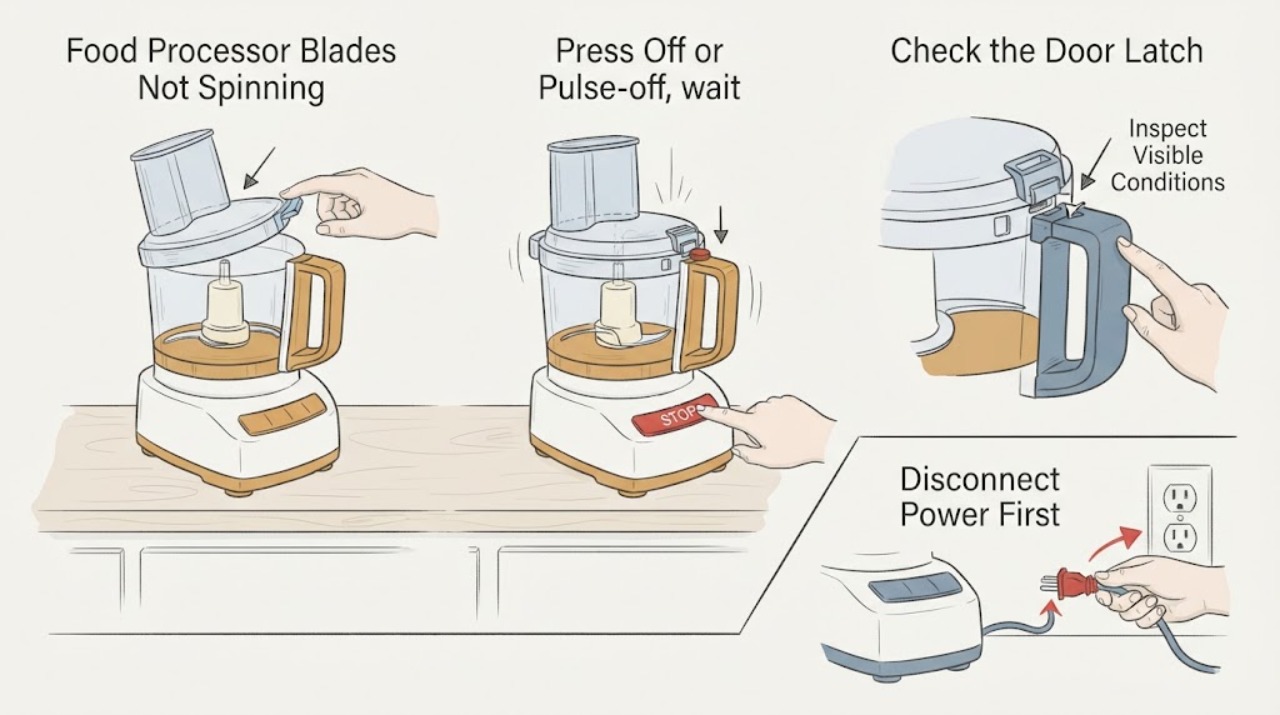 Food Processor Blades Not Spinning