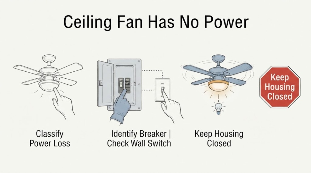 Ceiling Fan Has No Power