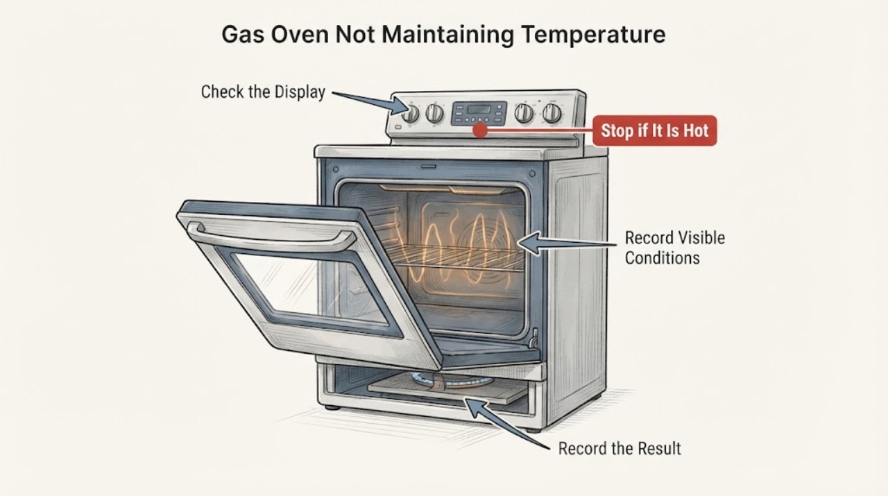 Gas Oven Not Maintaining Temperature