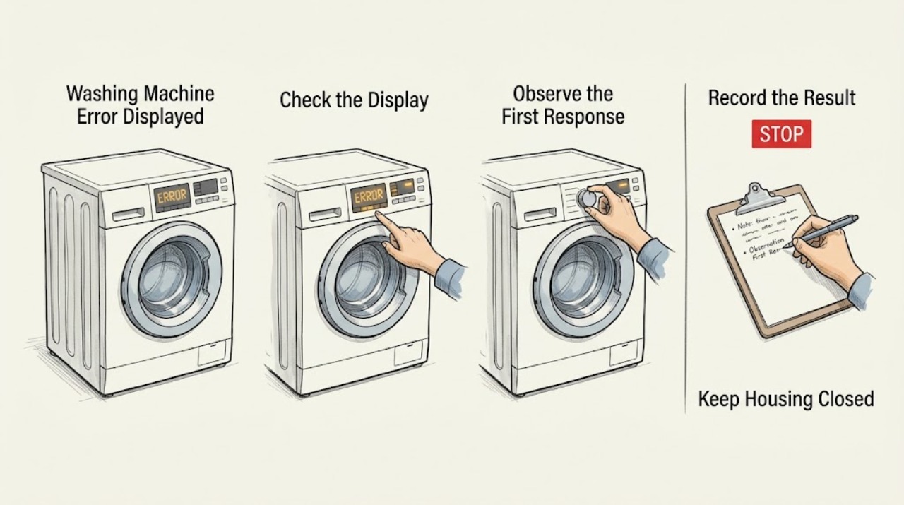 Washing Machine Error Displayed
