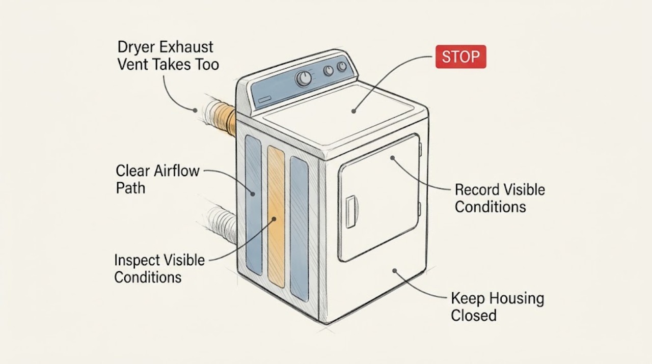 Dryer Exhaust Vent Takes Too
