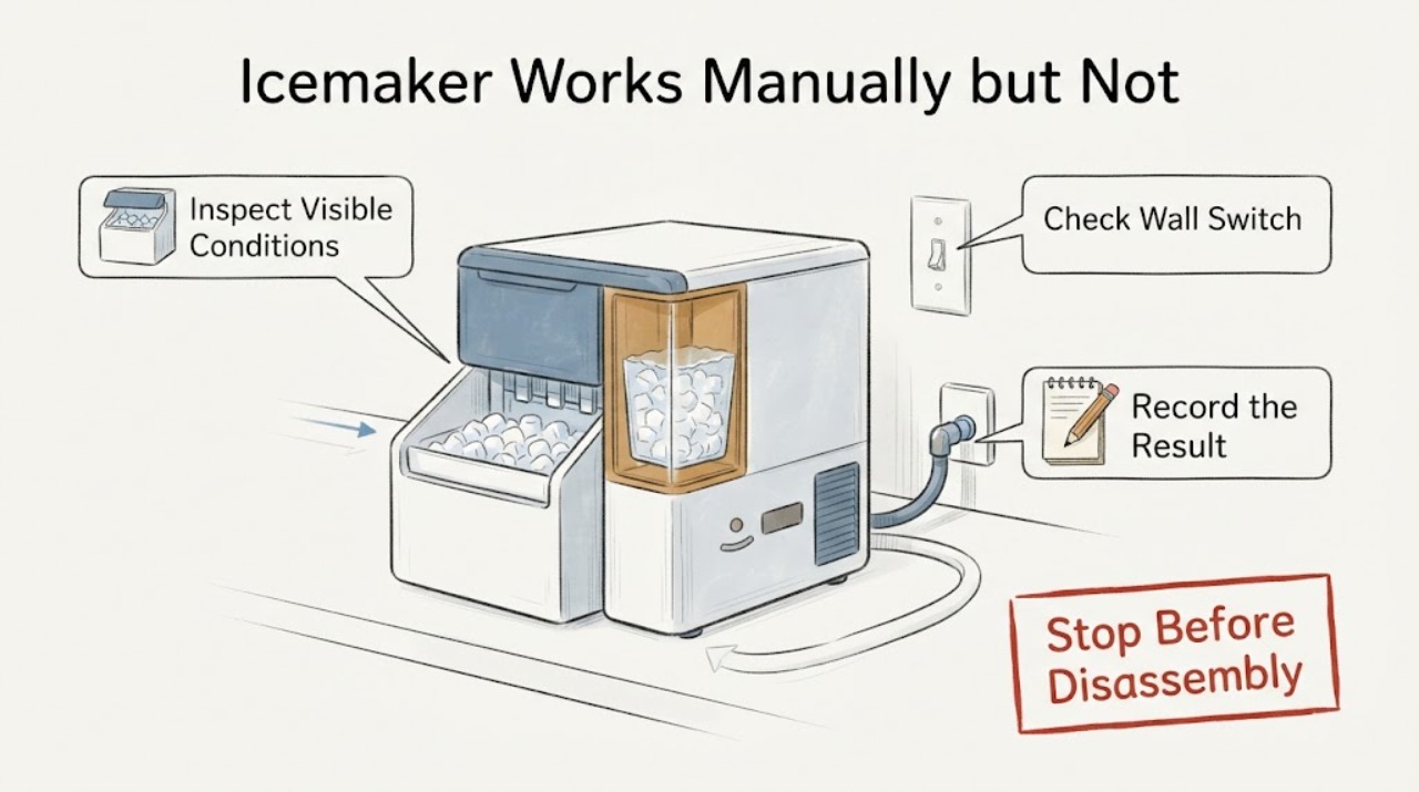 Icemaker Works Manually but Not
