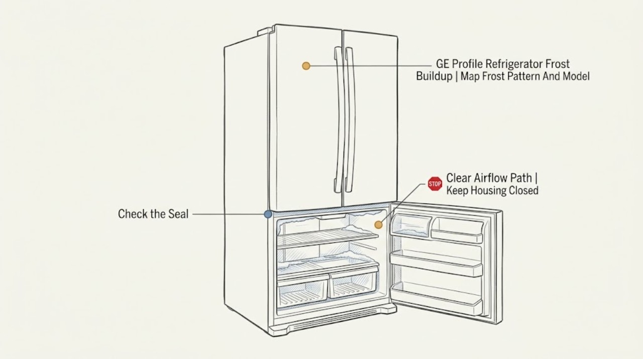 GE Profile Refrigerator Frost Buildup