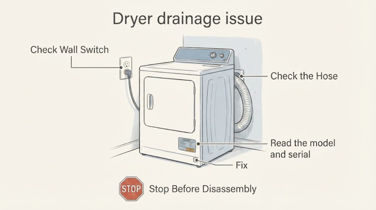 Dryer drainage issue | Fix