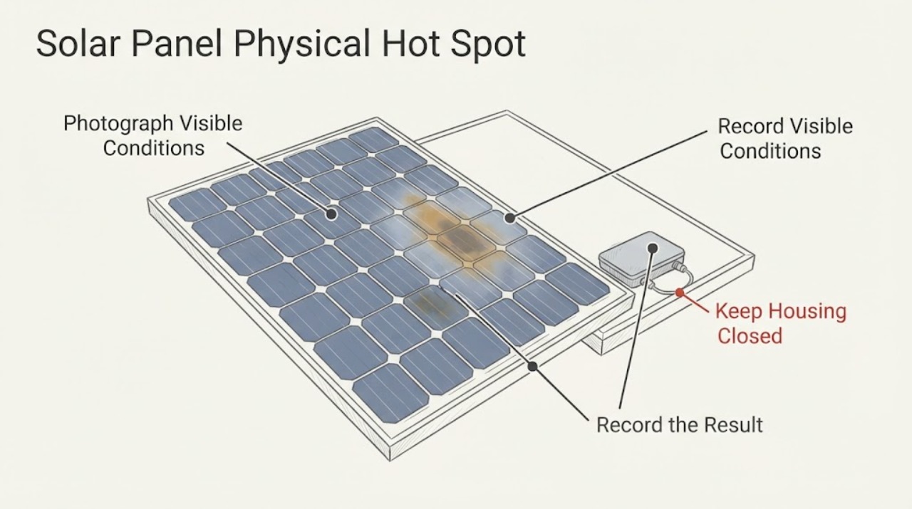 Solar Panel Physical Hot Spot