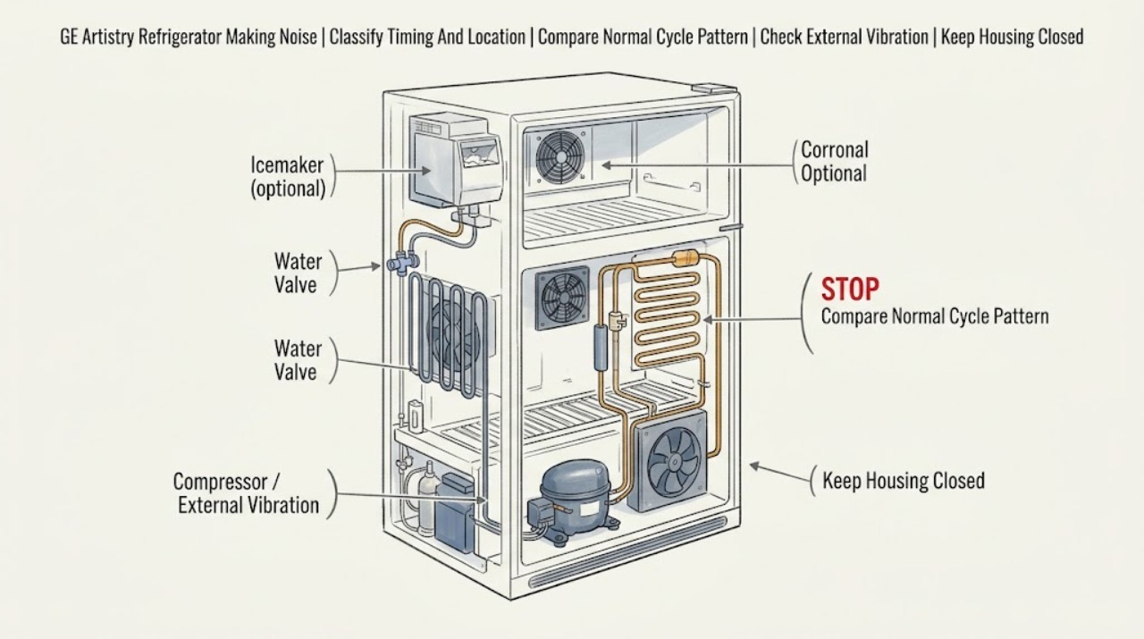 GE Artistry Refrigerator Making Noise