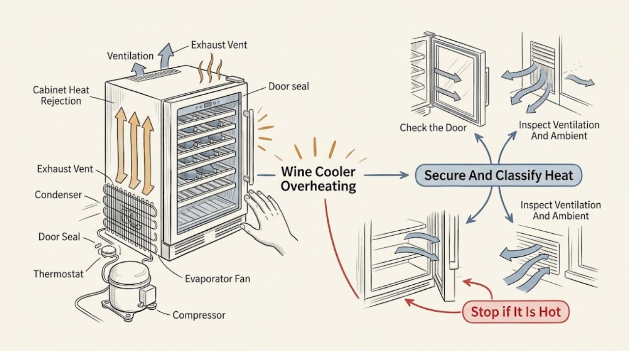 Wine Cooler Overheating