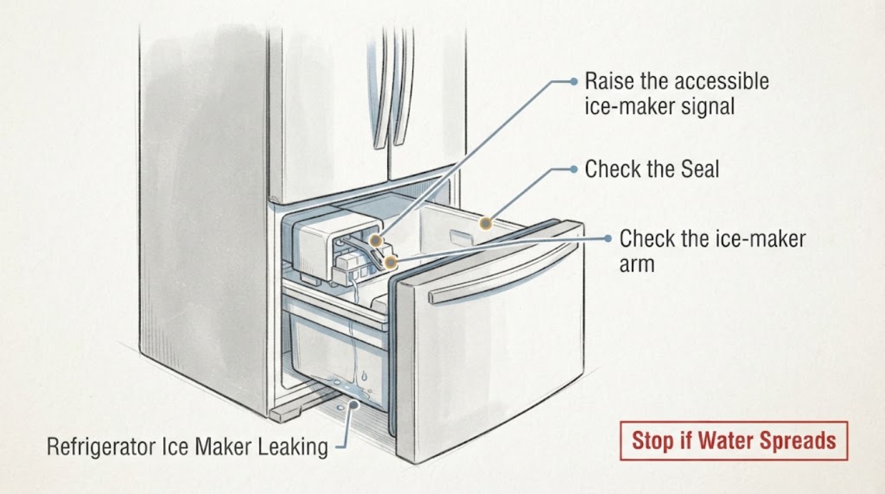 Refrigerator Ice Maker Leaking