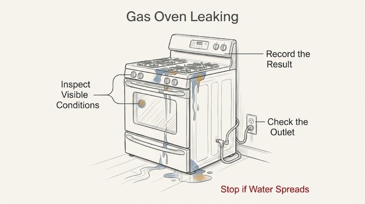 Gas Oven Leaking