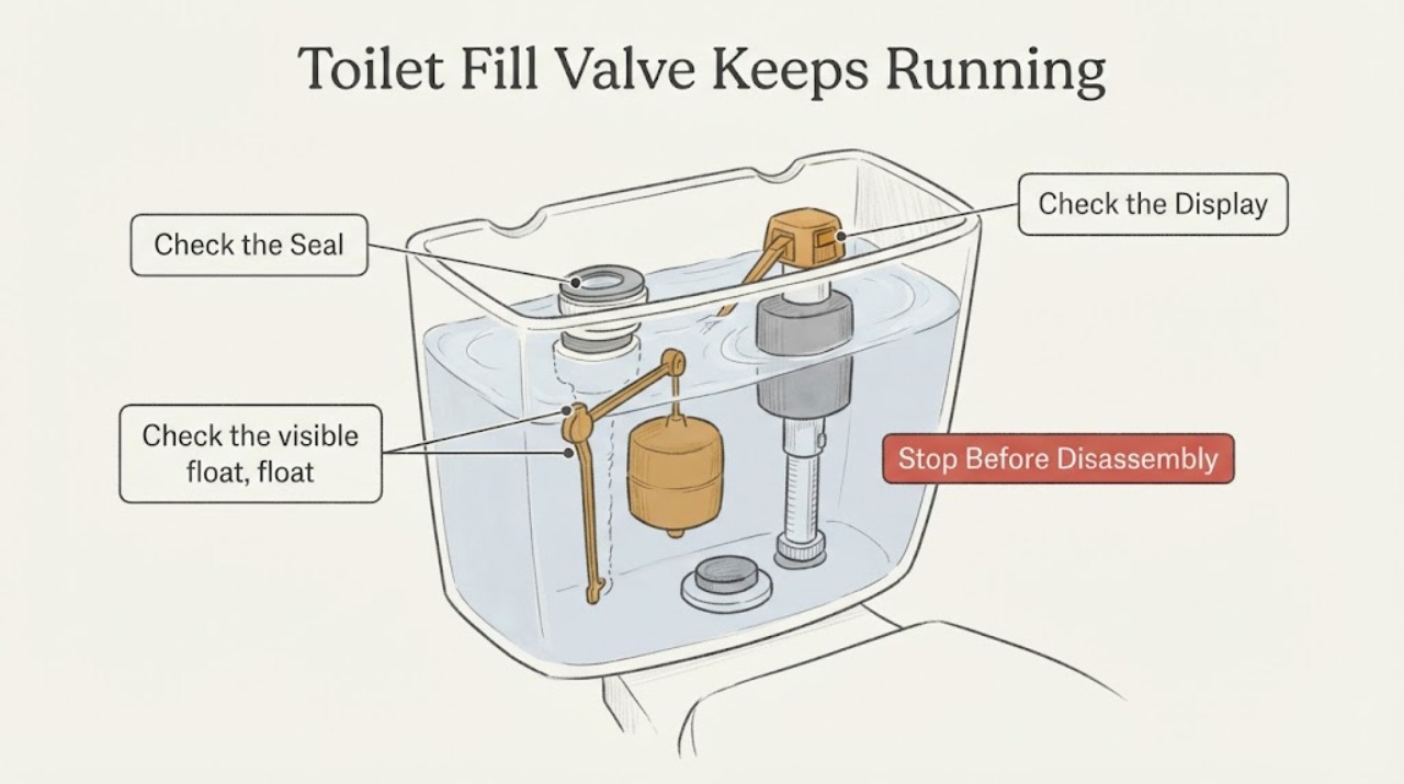 Toilet Fill Valve Keeps Running