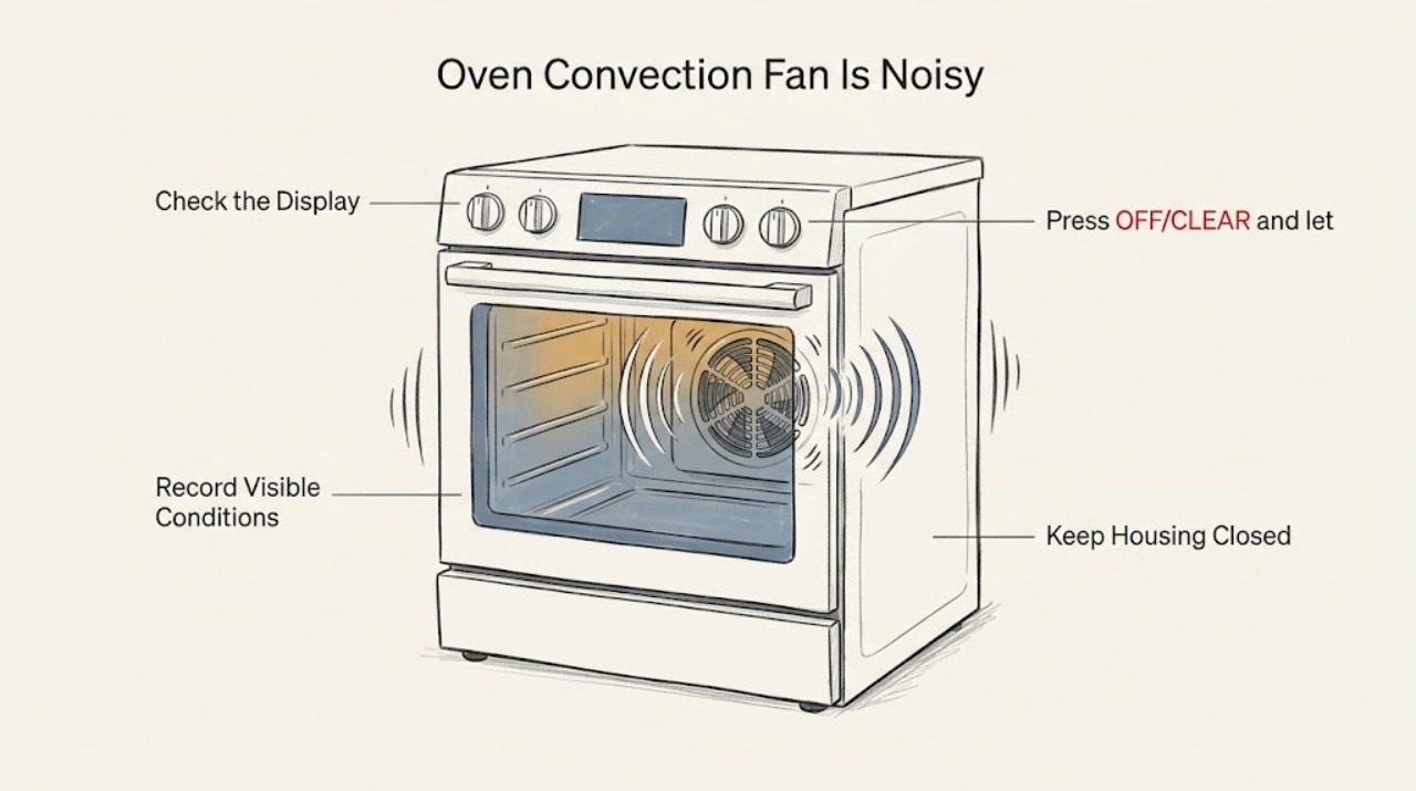 Oven Convection Fan Is Noisy