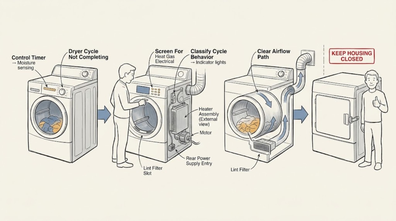 Dryer Cycle Not Completing