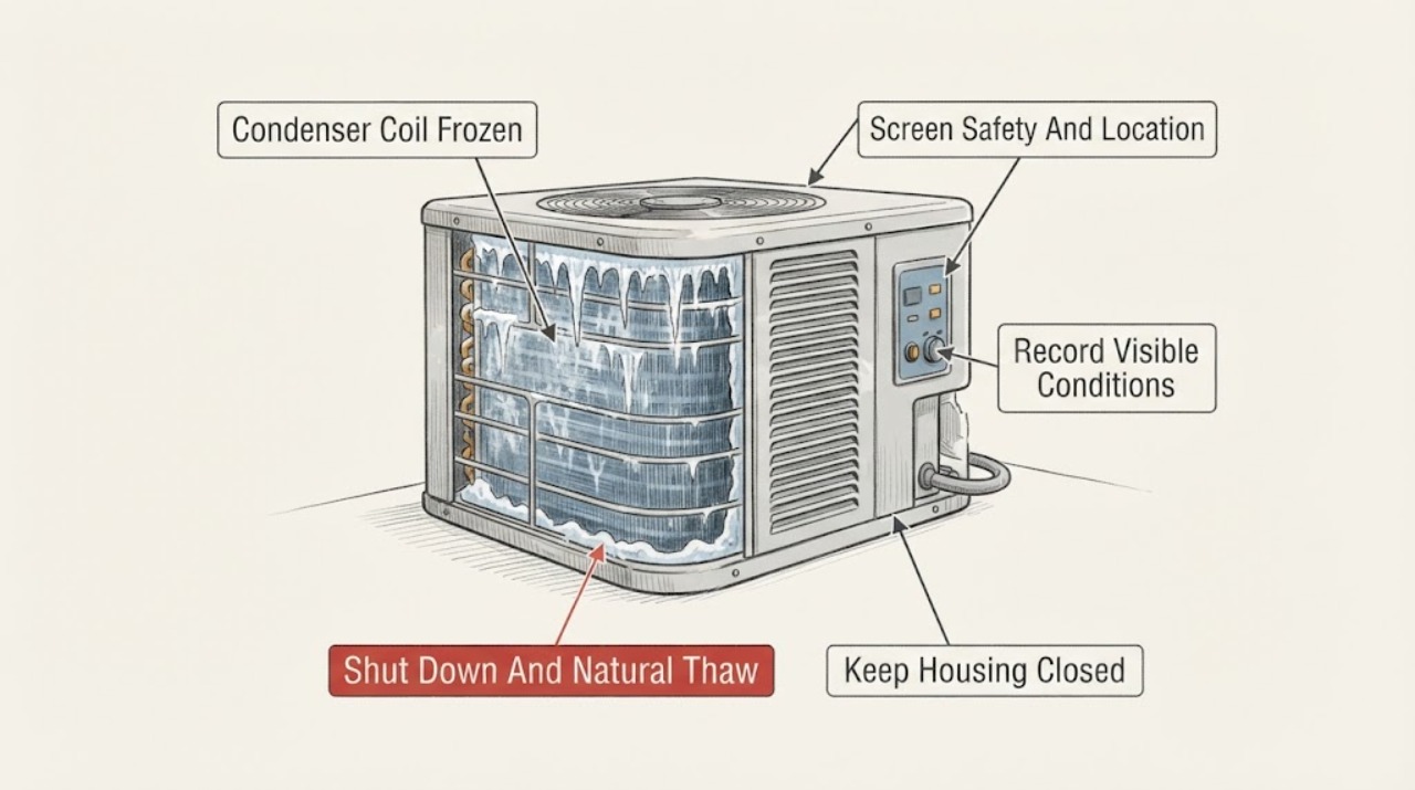 Condenser Coil Frozen