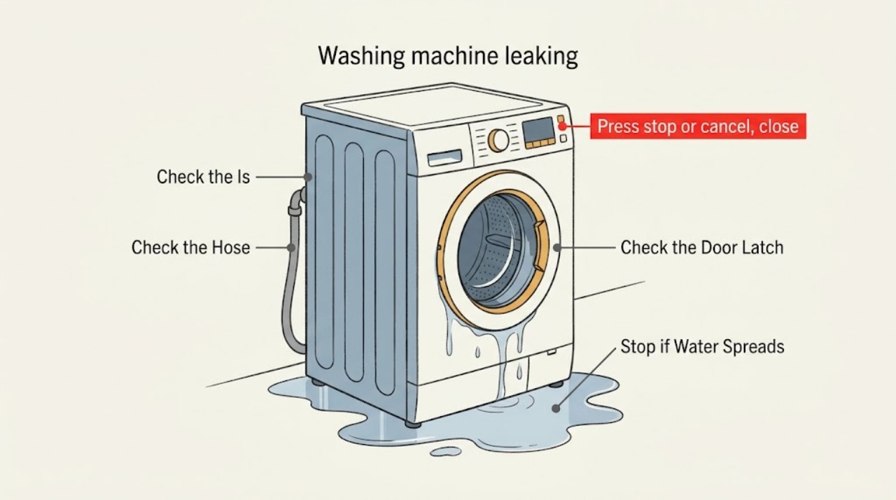 Washing machine leaking