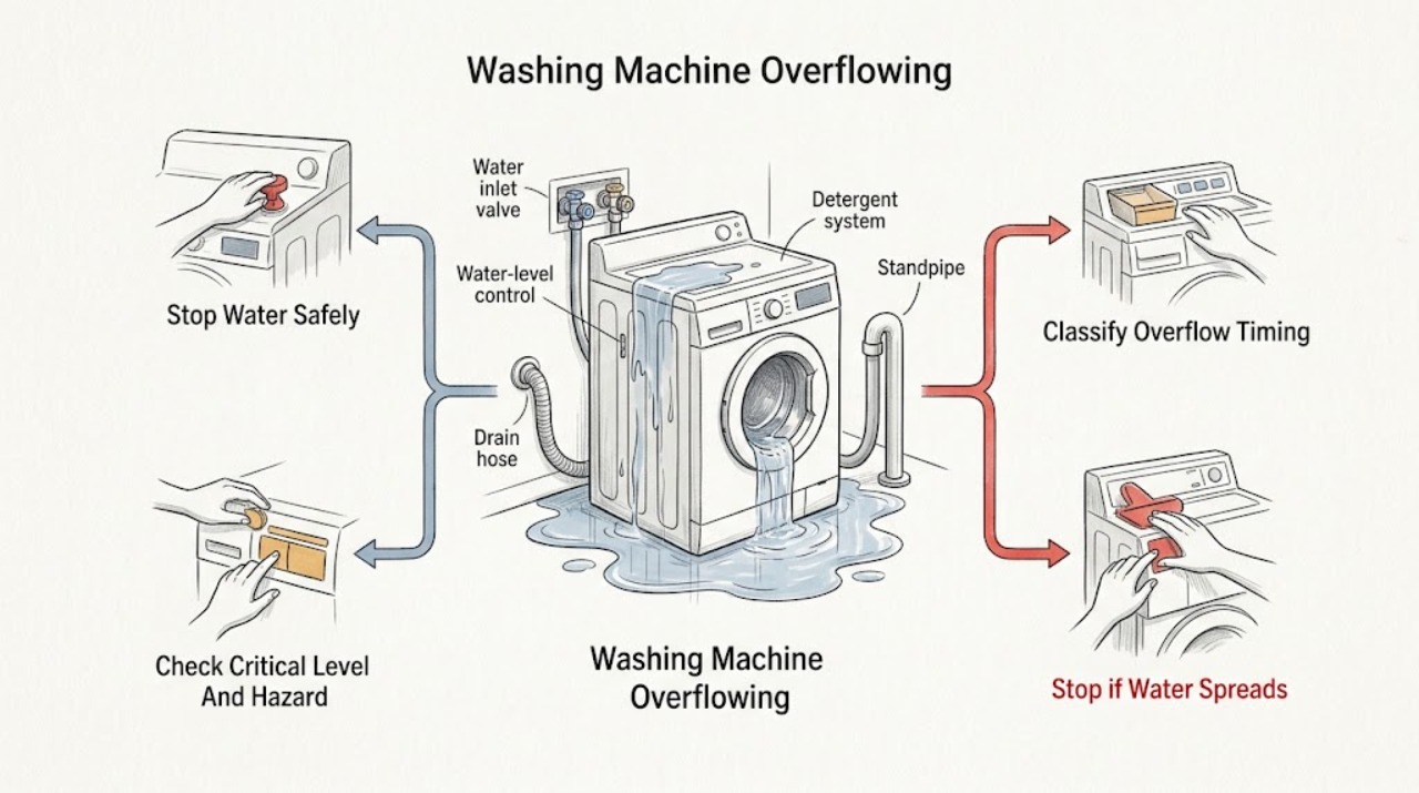 Washing Machine Overflowing