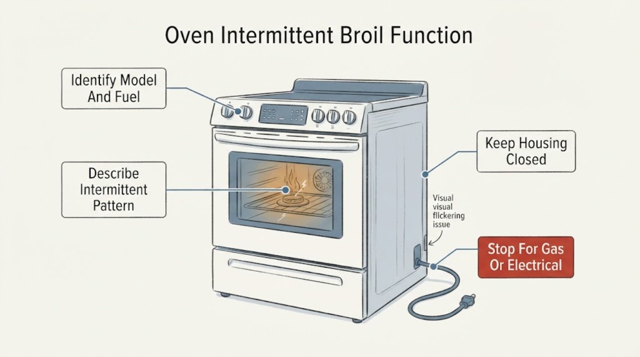 Oven Intermittent Broil Function