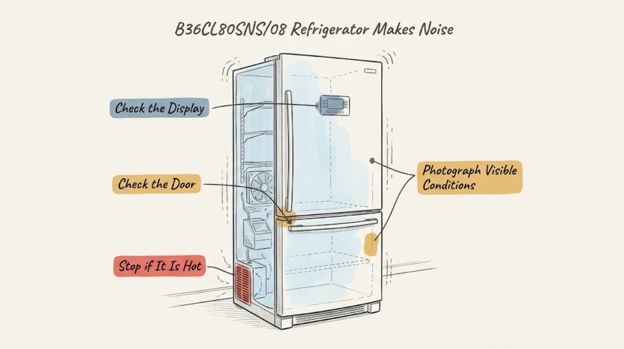 B36CL80SNS/08 Refrigerator Makes Noise