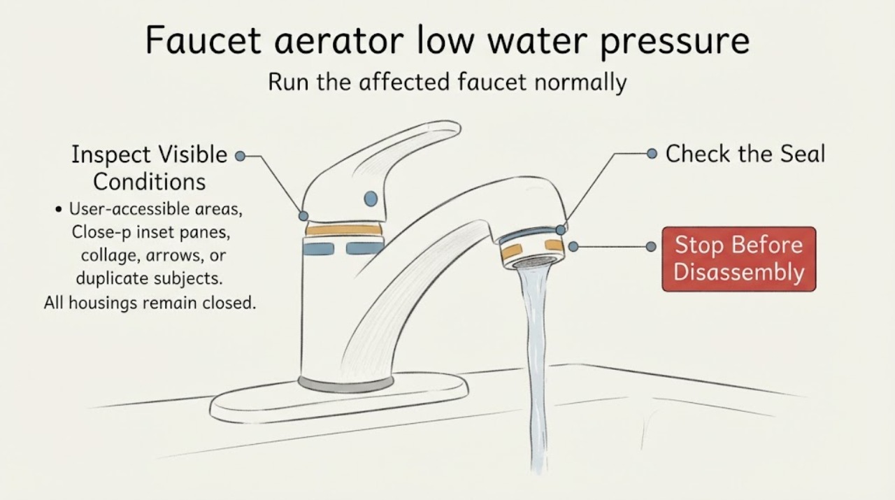 Faucet aerator low water pressure