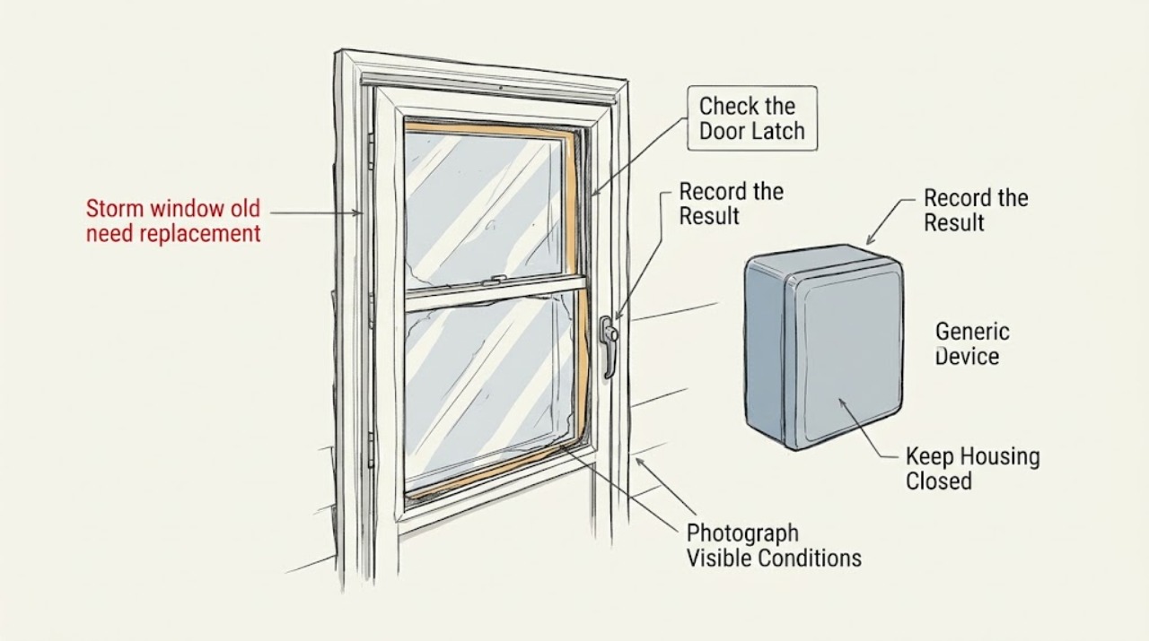 Storm window old need replacement
