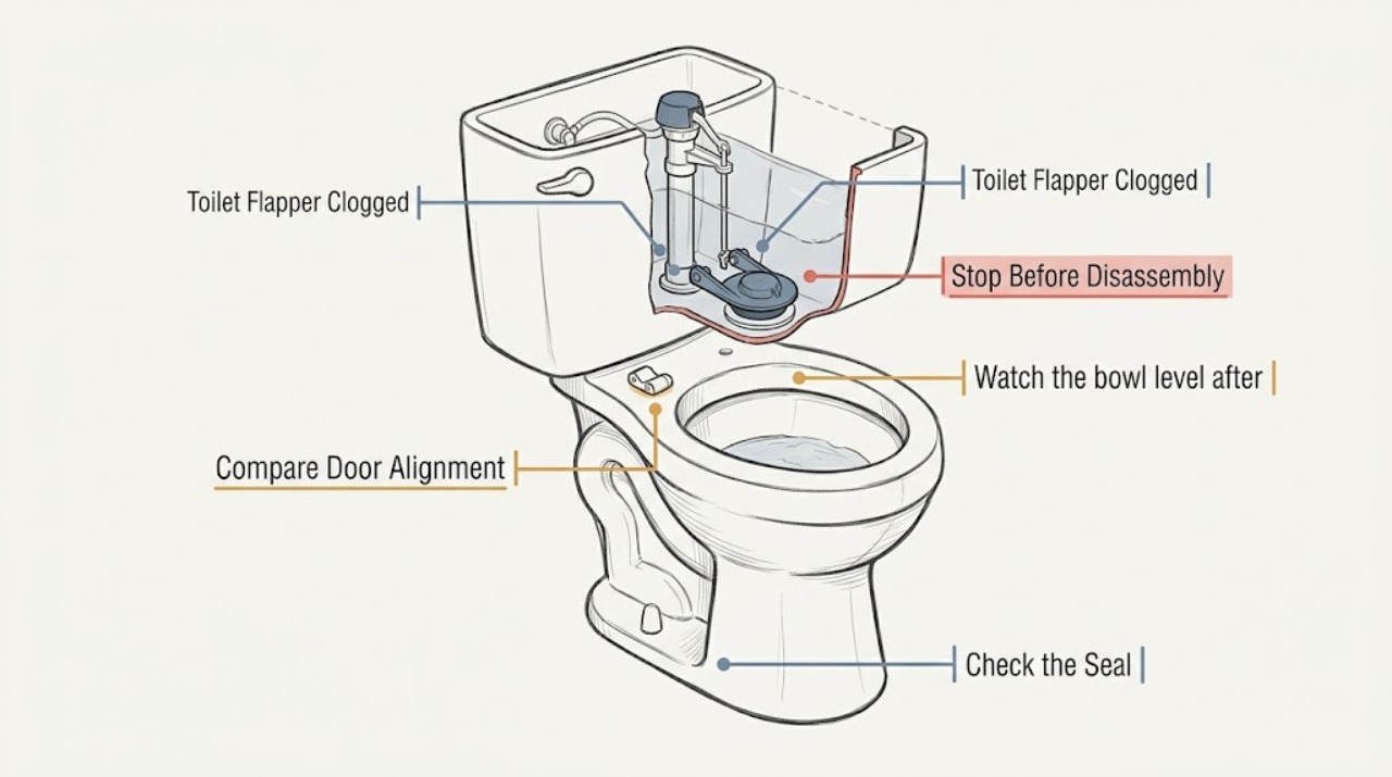 Toilet Flapper Clogged