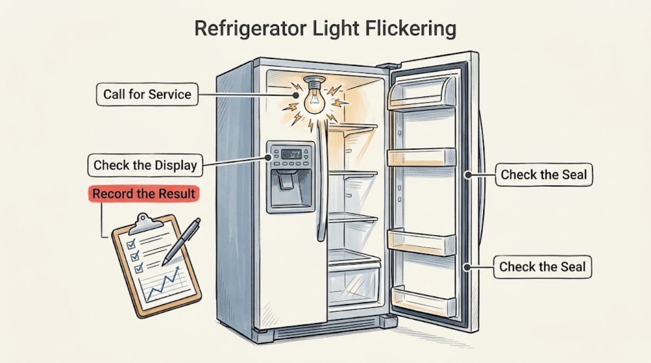 Refrigerator Light Flickering