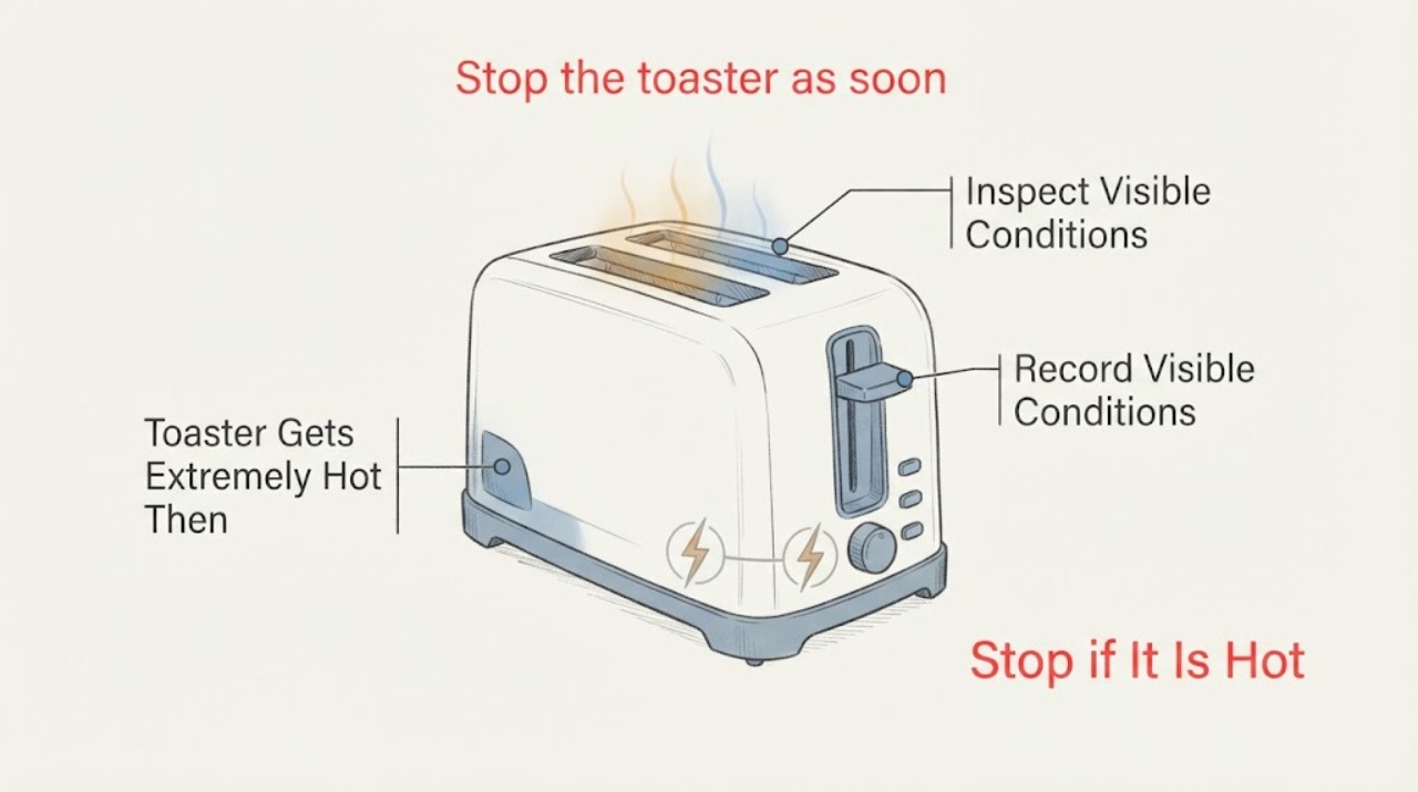 Toaster Gets Extremely Hot Then
