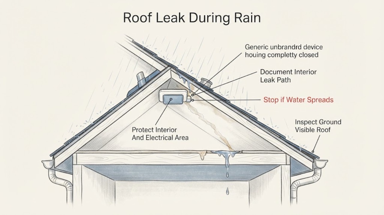 Roof Leak During Rain