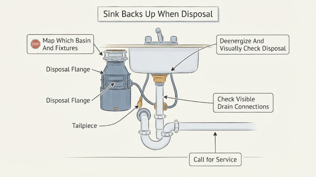 Sink Backs Up When Disposal