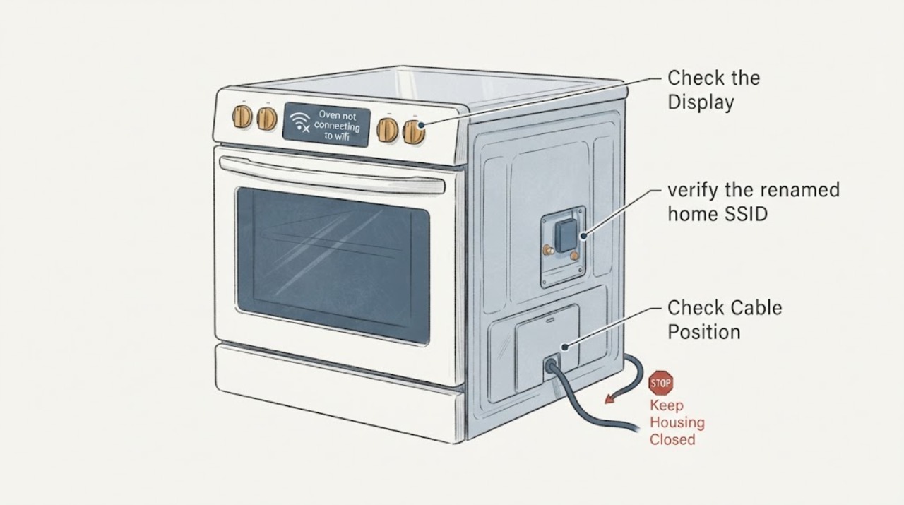 Oven not connecting to wifi
