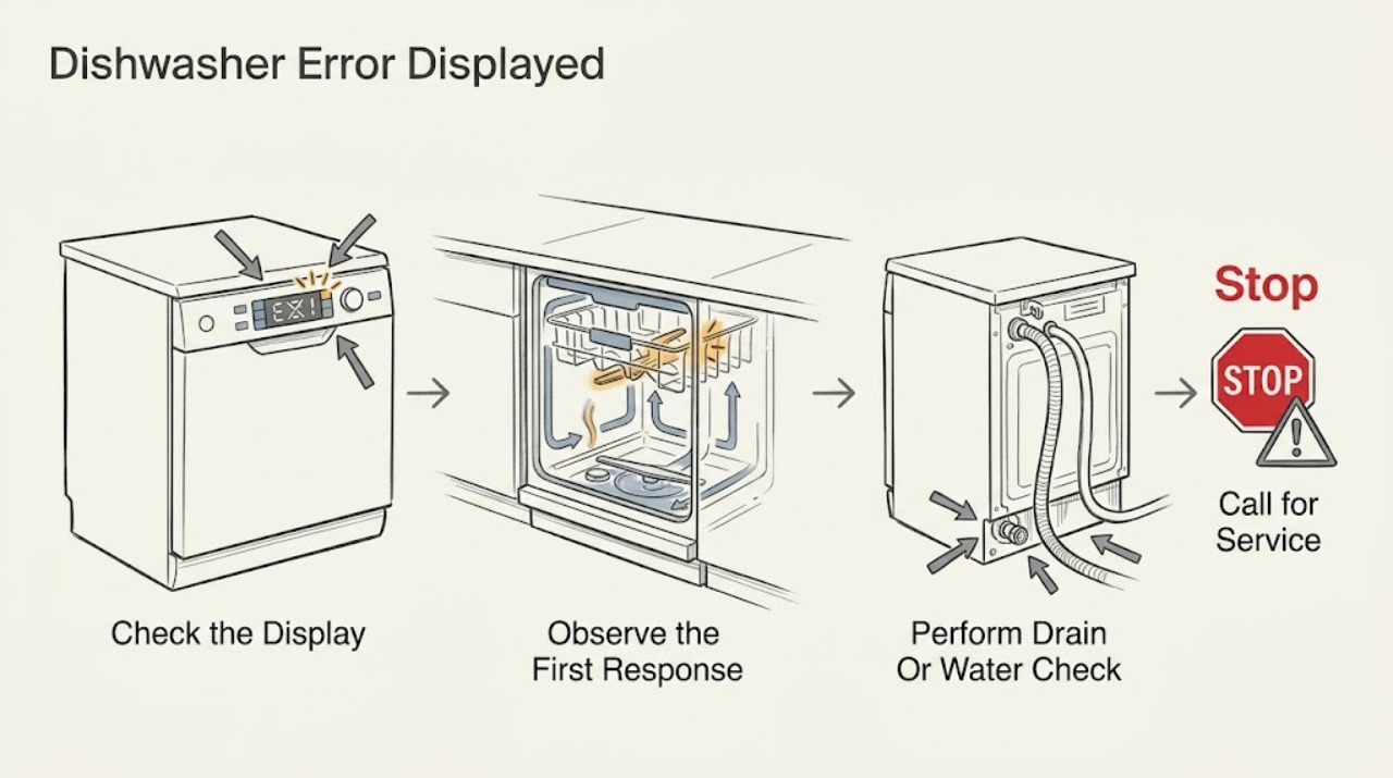 Dishwasher Error Displayed