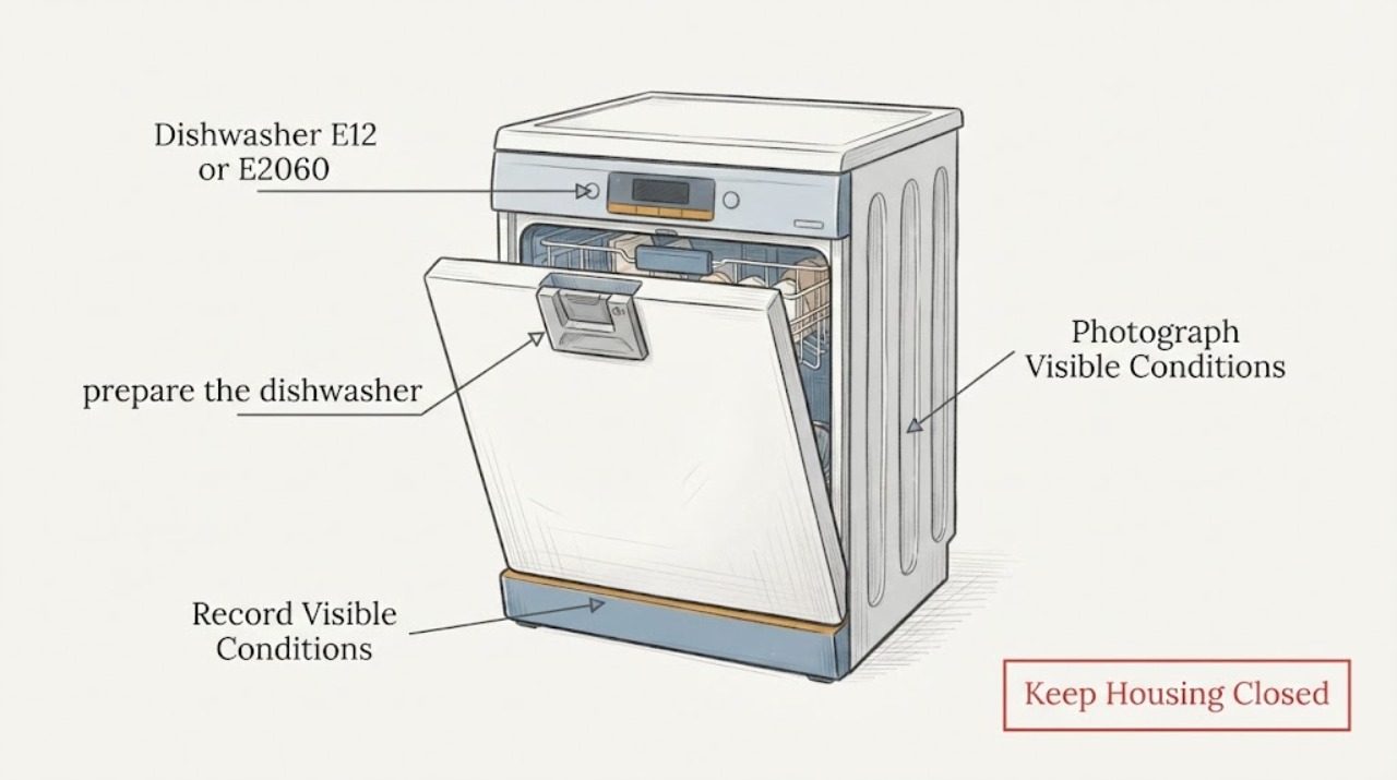 Dishwasher E12 or E2060