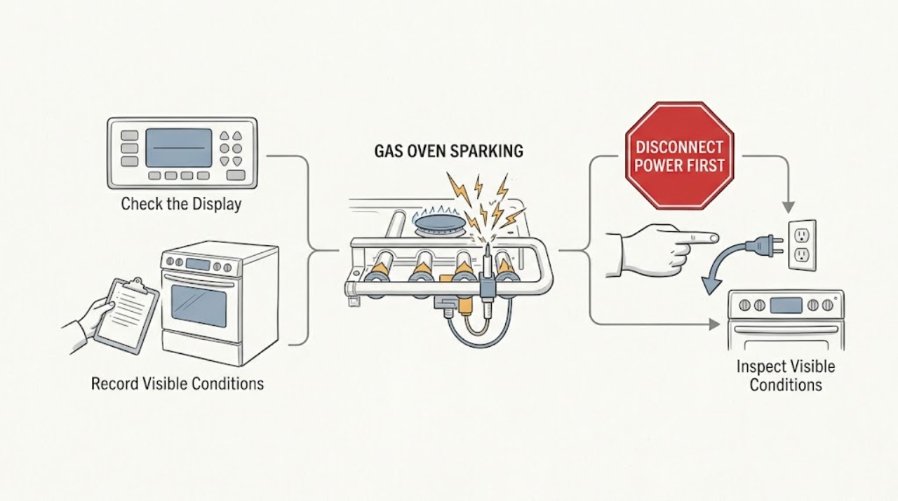 Gas Oven Sparking