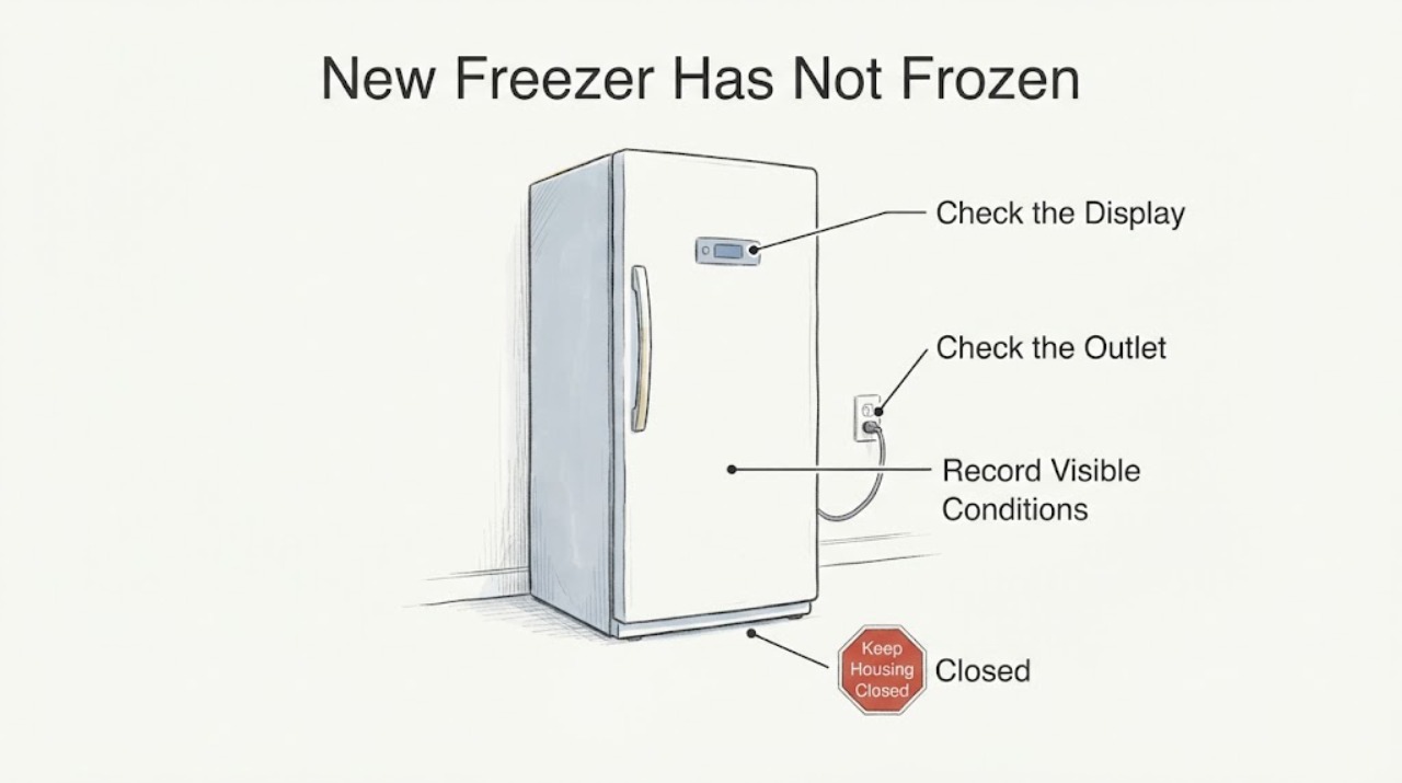 New Freezer Has Not Frozen