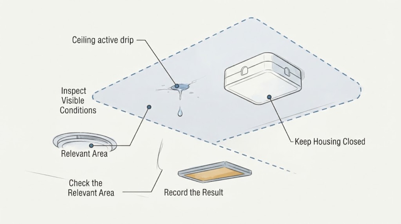 Ceiling active drip