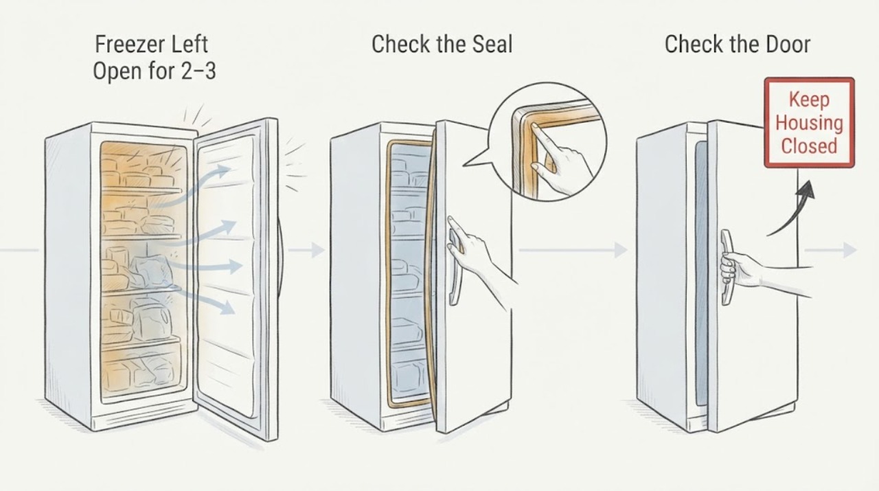 Freezer Left Open for 2–3