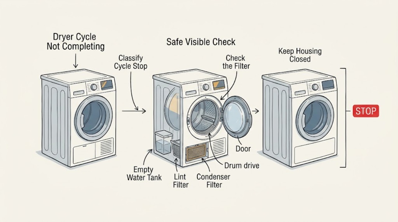 Dryer Cycle Not Completing