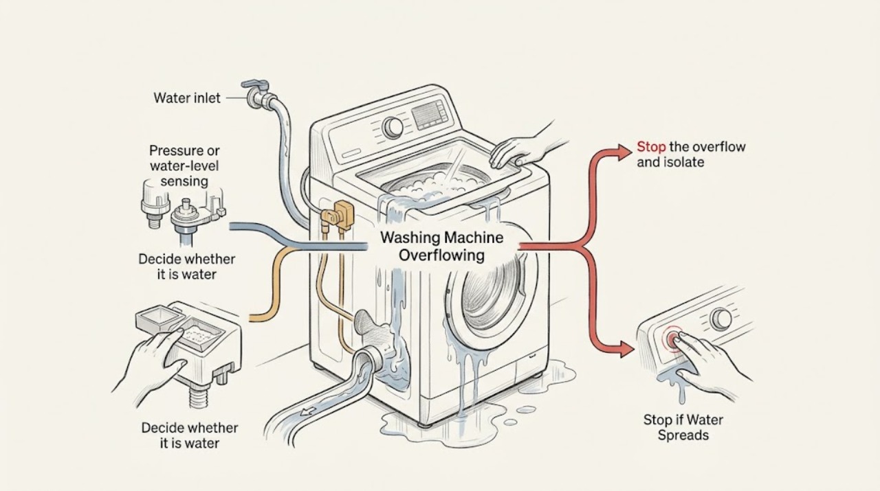 Washing Machine Overflowing