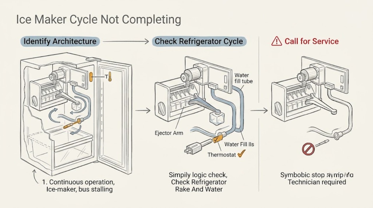 Ice Maker Cycle Not Completing